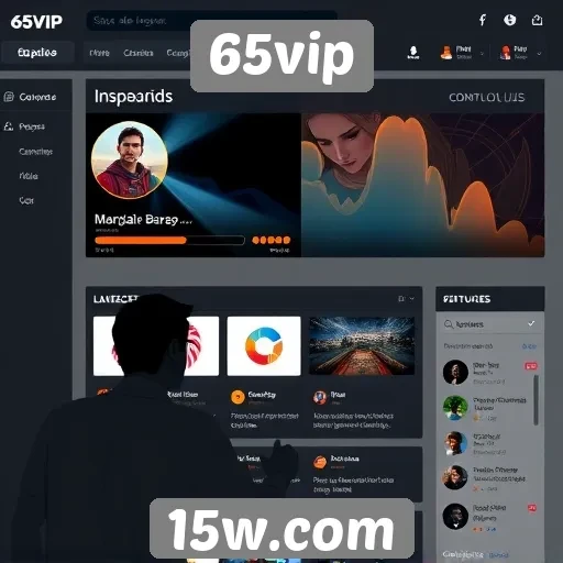 Análise da interface do usuário no site 65vip